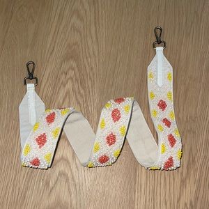 Brand new beaded bag strap Anthropologie cross body shoulder 45”